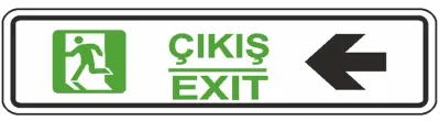 EKSTRAFİX UYARI LEVHASI 201 YUL-121 7x24.5 CM ÇIKIŞ