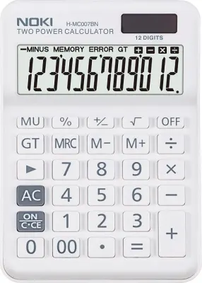 NOKİ HESAP MAKİNESİ 12 HANE H-MC007BN BEYAZ