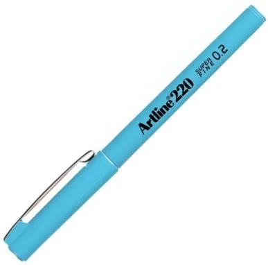 ARTLINE KEÇE UÇLU YAZI KALEMİ SUPER FINE 220N 0.2 AÇIK MAVİ A-EK-220N L.BLU