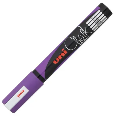 UNİ TAHTA MARKÖRÜ CHALK SU BAZLI PWE-5M MOR