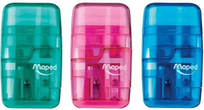 MAPED KALEMTIRAŞ CONNECT TRANSLU ÇİFT DELİKLİ SİLGİLİ 49211