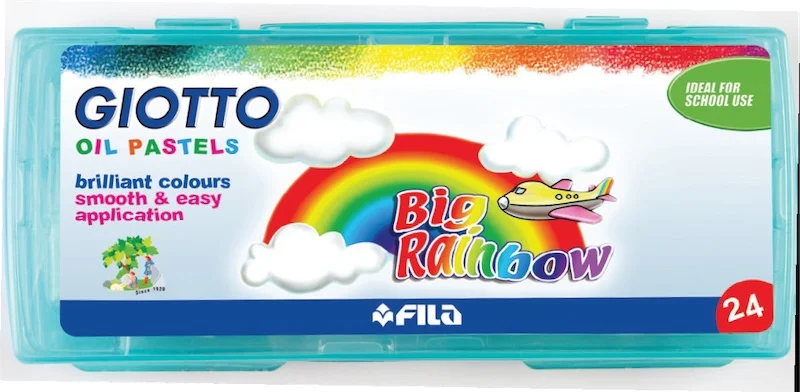 GIOTTO PASTEL BOYA BIG RAINBOW 24 LÜ PLASTİK KUTU 295200
