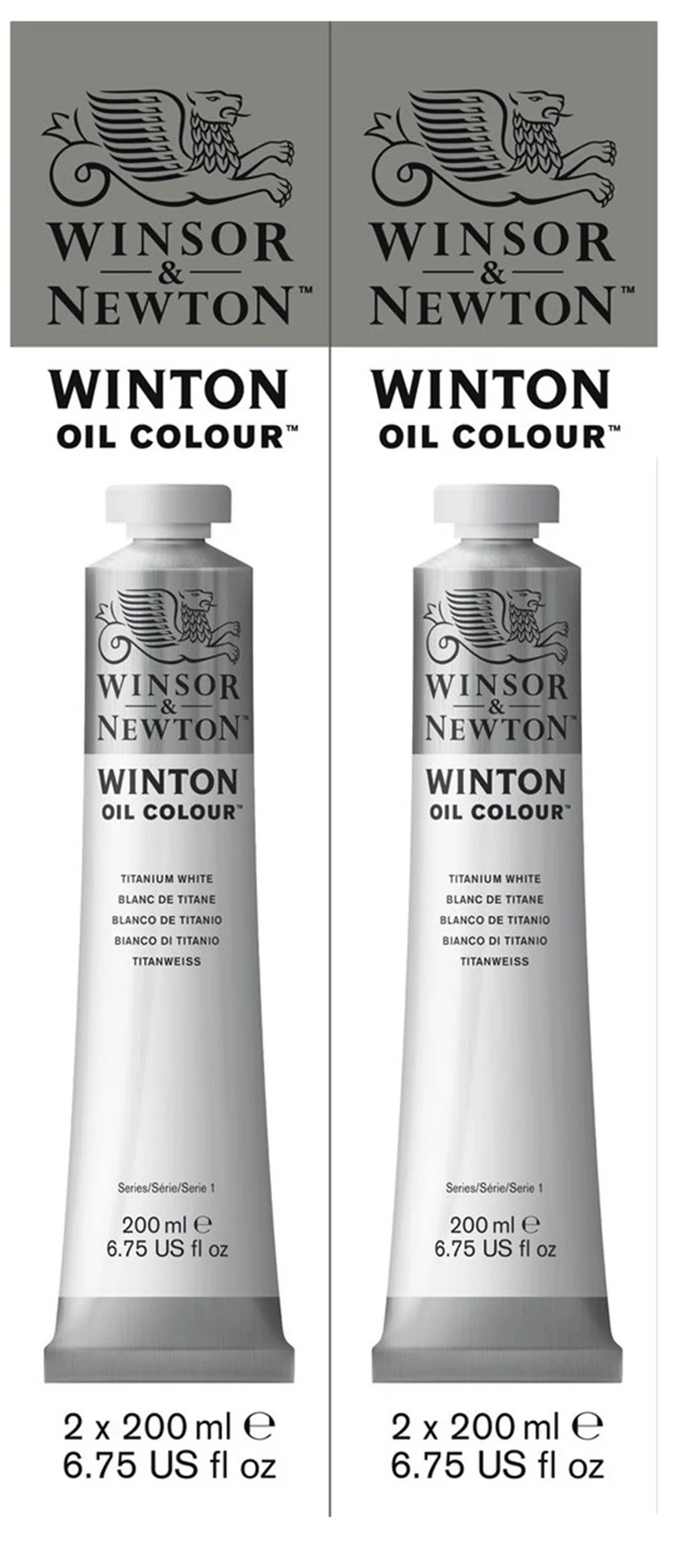 W&amp;N YAĞLI BOYA TWIN PACK 2x200 ML TITANIUM WHITE 644 WN-1490689