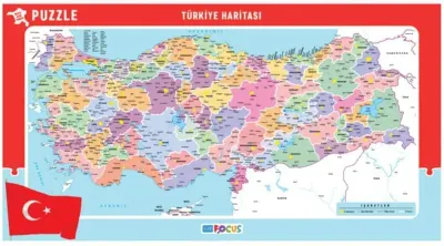 BLUE FOCUS PUZZLE FRAME TÜRKİYE HARİTASI 30.3x56 BF047