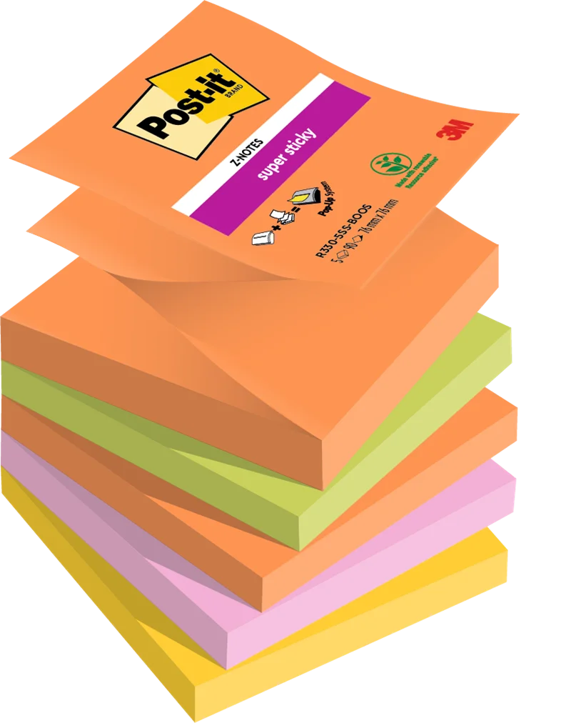 POST-IT YAPIŞKANLI NOT KAĞIDI SS BOOST 76x76 Z NOT 90 YP 6 LI PAKET R330-5SS 550600511000