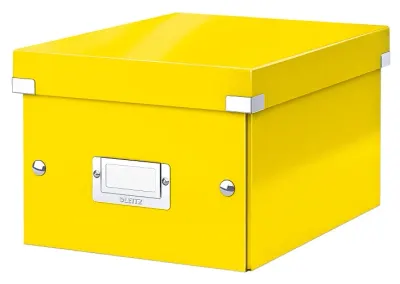LEITZ SAKLAMA KUTUSU WOW CLICK &amp; STORE KÜÇÜK BOY L-6043 SARI