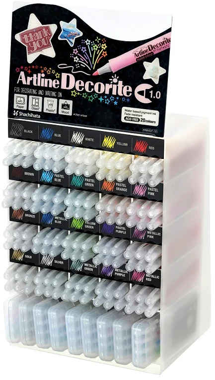 ARTLINE STAND DECORITE FIRÇA UÇ MARKÖR STANDLI SET (156 ADET) A-AMM-EDF-F.D
