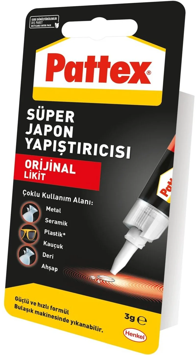 PATTEX YAPIŞTIRICI JAPON SÜPER 3 GR 12 Lİ DISPLAY 2818070