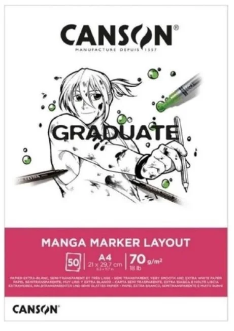 CANSON MARKER BLOĞU GRADUATE A4 70 GR 50 SF 31250P024