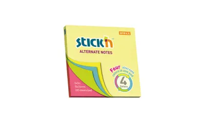 GIPTA YAPIŞKANLI NOT KAĞIDI 76x76 NEON 4 RENK 100 YP. 2182200