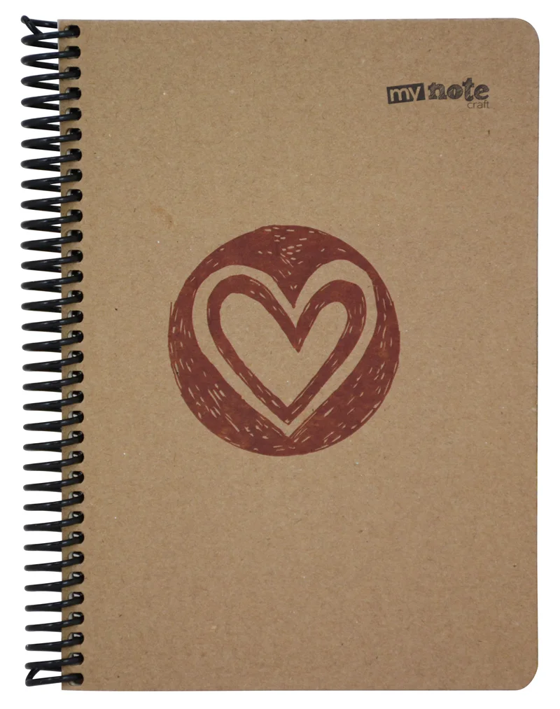 MYNOTE DEFTER KRAFT SERT KAPAK SPİRALLİ A5 120 YP ÇİZGİLİ UC37007-Ç