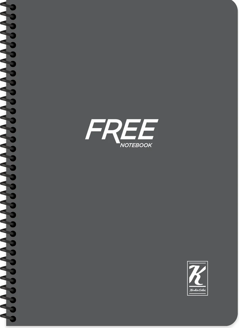KESKİN DEFTER FREE YENİ A4 PP KAPAK SPİRALLİ 60 YP. KARELİ 320102-99