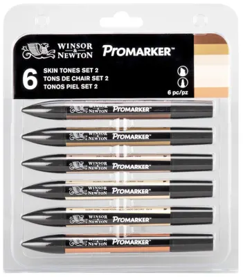 W&amp;N PROMARKER KALEM SET 6 RENK SKIN TONES 1 (TEN RENKLERİ) WN-0290114