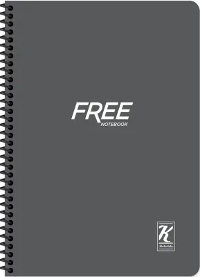 KESKİN DEFTER FREE YENİ A4 PP KAPAK SPİRALLİ 100 YP. KARELİ 320122-99