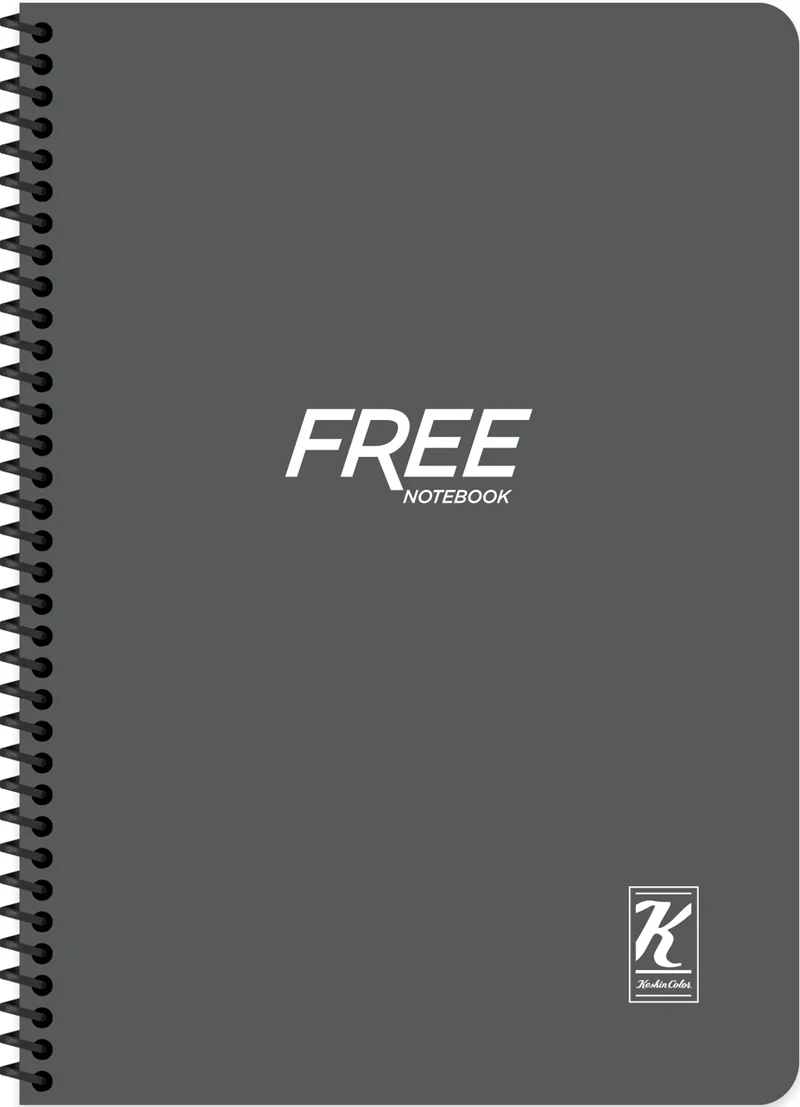 KESKİN DEFTER FREE YENİ A4 PP KAPAK SPİRALLİ 100 YP. KARELİ 320122-99