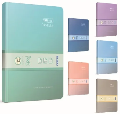 GIPTA DEFTER THEBOOK PASTELS 14x20 İPLİK DİKİŞLİ SERT KAPAK 120 YP. ÇİZGİLİ 3058