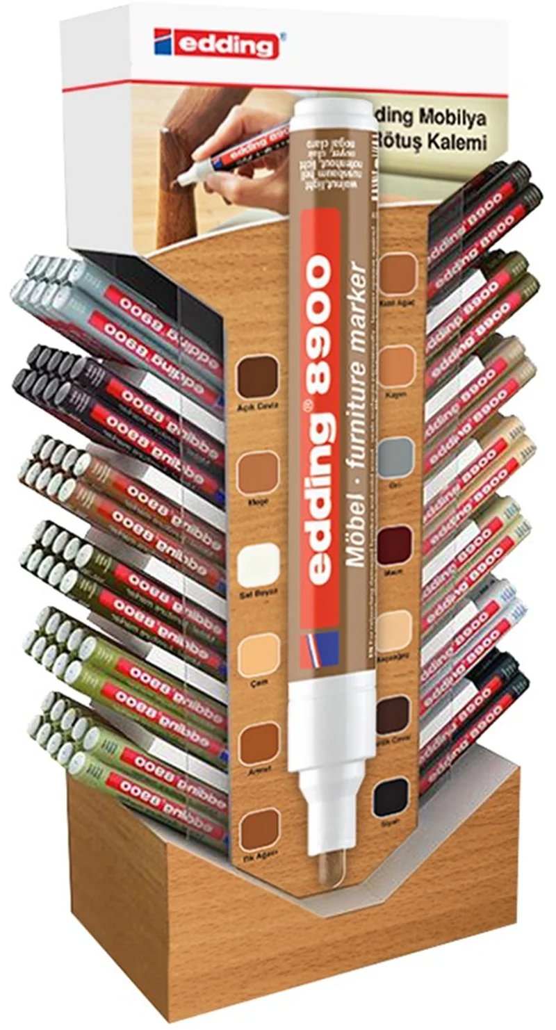 EDDING MOBİLYA RÖTUŞ KALEMİ E-8900 130 LU DISPLAY