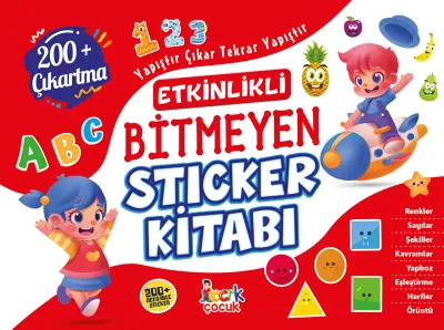 BICIRIK - BİTMEYEN STICKER KİTABI (ETKİNLİKLİ 200+ ÇIKARTMA)
