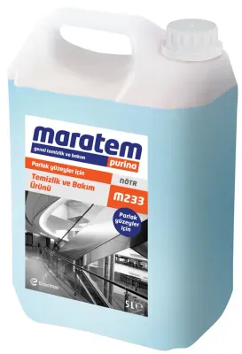MARATEM M233 PARLAK YÜZEYLER İÇİN TEMİZLİK VE BAKIM ÜRÜNÜ 5L 9226451