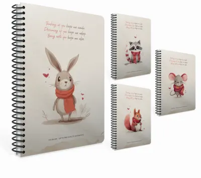 GIPTA DEFTER YOU BOOK 22x26 SPİRALLİ SERT KAPAK 120 YP. KARELİ 7206