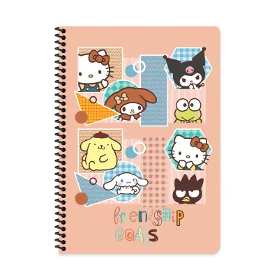 KESKİN HELLO KİTTY AND FRİENDS A4 80 YP ÇİZGİLİ SPR.KARTON KAPAK DEFTER 380621-13
