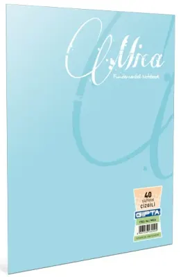 GIPTA DEFTER MICA A4 TEL DİKİŞLİ PP KAPAK 80 YP. DÜZ 2972