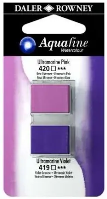 DALER ROWNEY SULU BOYA TABLET H/P SET 08 131017008 ULTRAMARINE PINK/ULTRAMARINE VIOLET