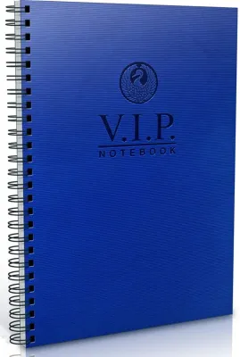 GIPTA DEFTER VIP A4 SPİRALLİ DERİ KAPAKLI 140 YP. KARELİ 1081