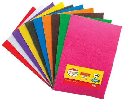 MİLEO KEÇE 180GR 20 X 30 10'LU PK KARIŞIK RENKLER 1765