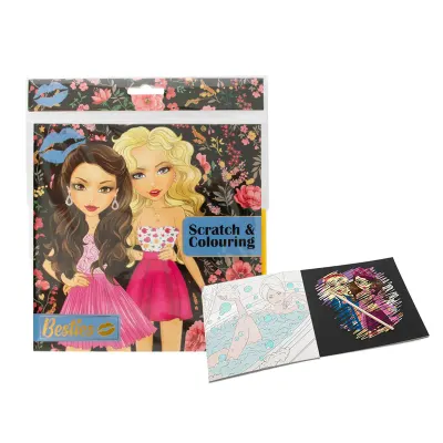 BESTIES SCRATCH &amp; COLOURİNG - 12 YP. 20x20 CM 7913