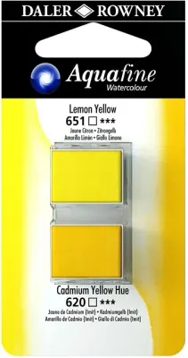 DALER ROWNEY SULU BOYA TABLET H/P SET 01 131017001 LEMON YELLOW/CAD YELLOW HUE
