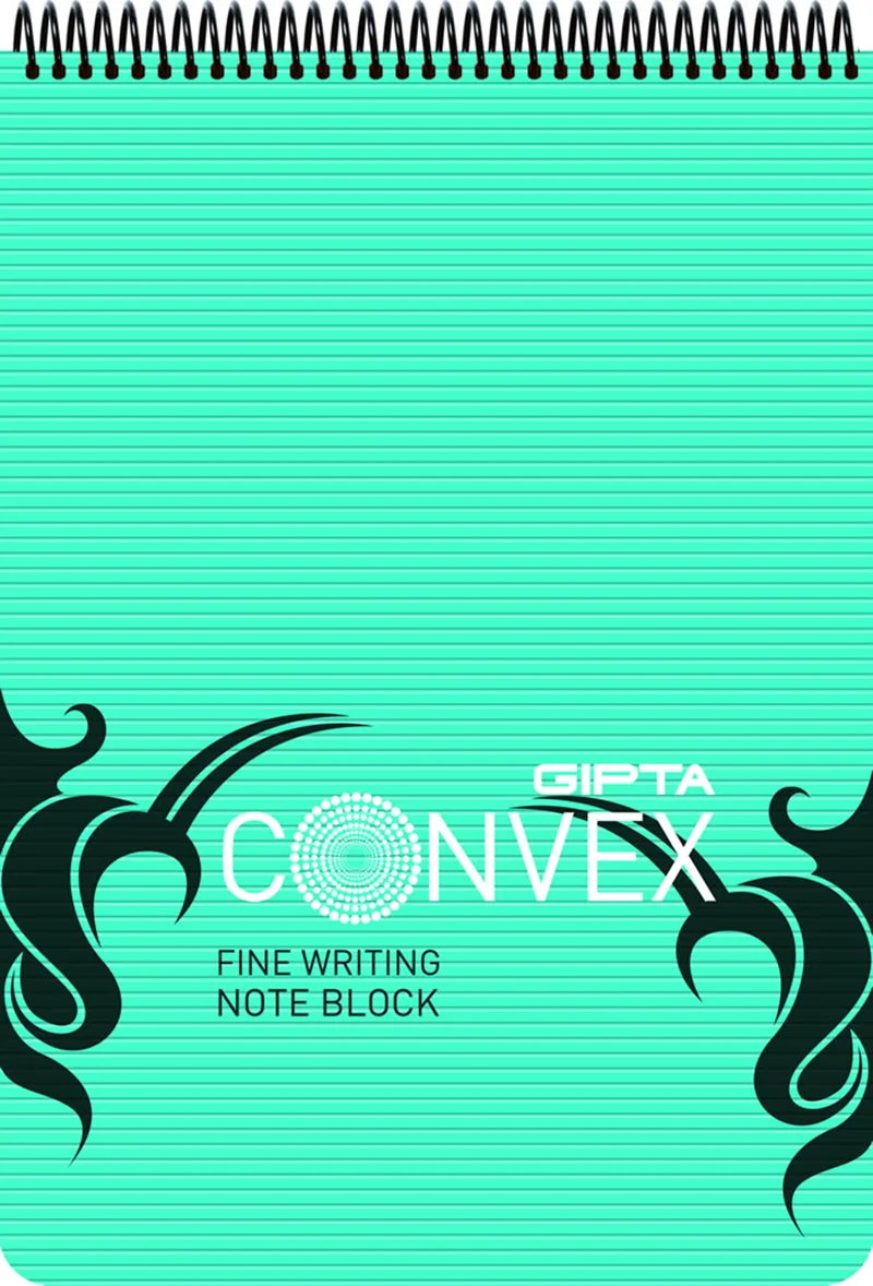 GIPTA BLOKNOT CONVEX A5 SPİRALLİ PP KAPAK 100 YP. KARELİ 1396