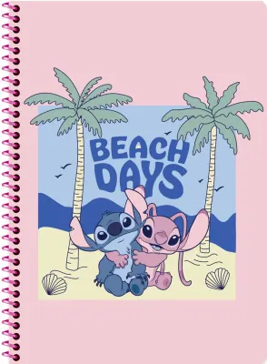 KESKİN LİLO&amp;STİTCH A4 80 YP KARELİ SPR.KARTON KAPAK DEFTER 380622-14