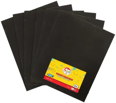 MİLEO MAKET KARTONU - 2MM - 70 X 100 - 10'LU- SİYAH 1733