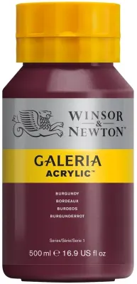 W&amp;N AKRİLİK BOYA GALERIA 500 ML BURGUNDY 075 WN-2150075
