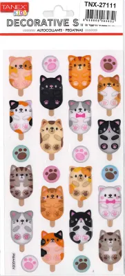 TANEX TNX-27111 PUFFY BONCUK KEDİLER SERİSİ 5 AD. TNX2711105