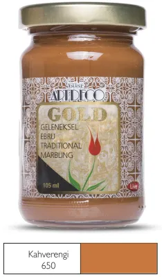 ARTDECO EBRU BOYASI GOLD 105 ML KAHVE Y-018D-650
