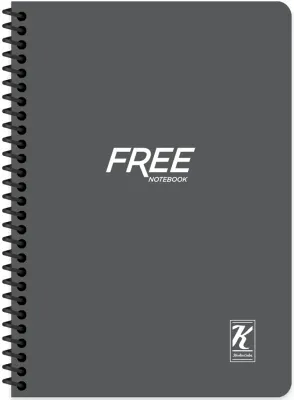 KESKİN DEFTER FREE YENİ A5 PP KAPAK SPİRALLİ 80 YP. KARELİ 320182-99