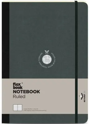 FLEX BOOK DEFTER 17x24 SİYAH 192SF.ÇİZGİLİ FB 10