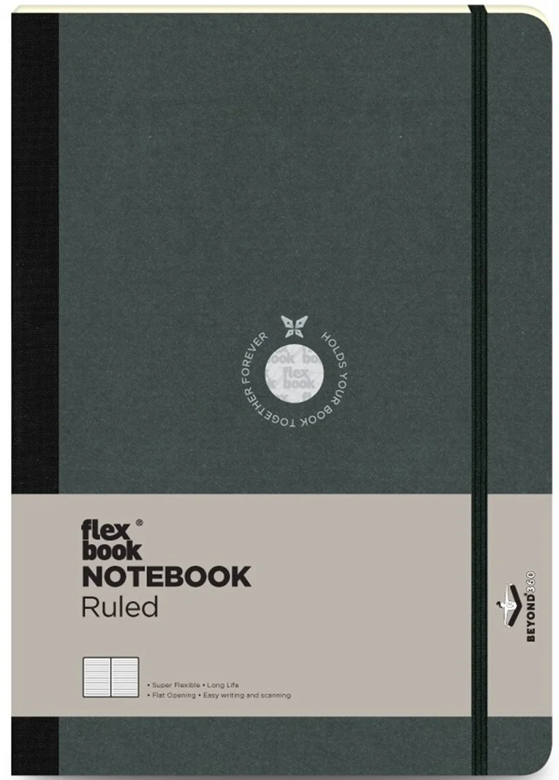 FLEX BOOK DEFTER 17x24 SİYAH 192SF.ÇİZGİLİ FB 10
