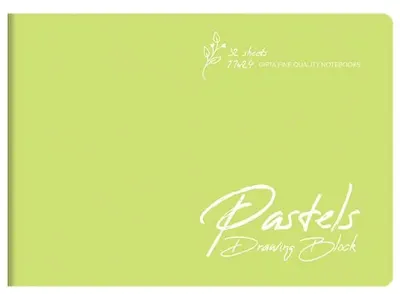 GIPTA RESİM DEFTERİ PASTELS 25x35 TEL DİKİŞLİ PP KAPAK 32 YP. 4161