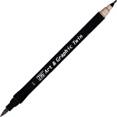 ZIG ART&amp;GRAPHIC TWIN TUT-80 890 NATÜREL GRAY