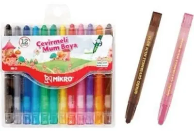 MİKRO MUM BOYA ÇEVİRMELİ 12 Lİ MB-13