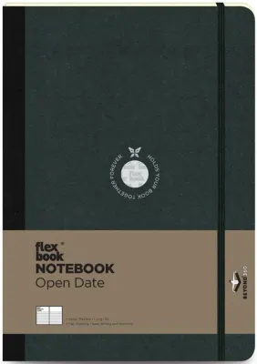 FLEX BOOK DEFTER 17x24 SİYAH 192SF.ÇİZGİLİ FB 19