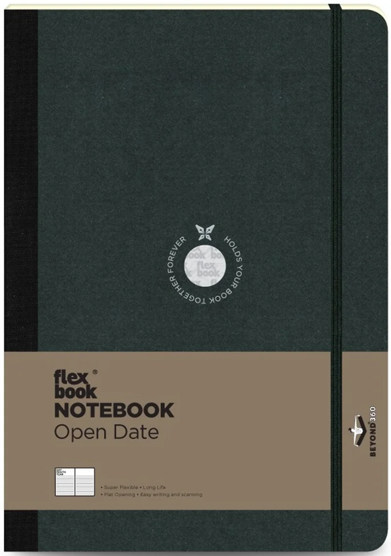 FLEX BOOK DEFTER 17x24 SİYAH 192SF.ÇİZGİLİ FB 19