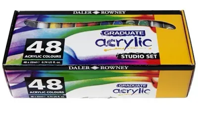 DALER ROWNEY AKRİLİK BOYA GRADUATE SERİSİ SET 22 ML 48 Lİ 123900048