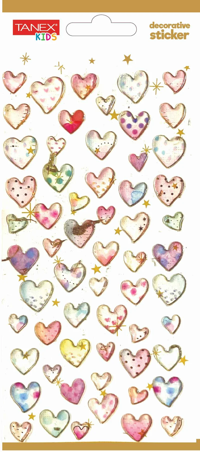 TANEX ETİKET DECORATİVE STICKER-11 PUFFY 5 ADET TNX-5010