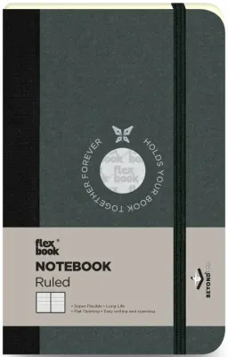 FLEX BOOK DEFTER 9x14 SİYAH 192SF.ÇİZGİLİ FB 16