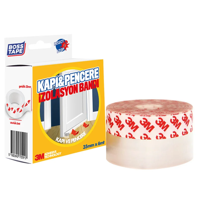 BOSS TAPE İZOLASYON BANDI KAPI &amp; PENCERE 35 MM x 6M KUTULU BT-04026