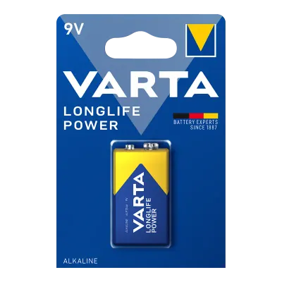 VARTA ALKALİN LL POWER 9 VOLT TEKLİ 4922121411